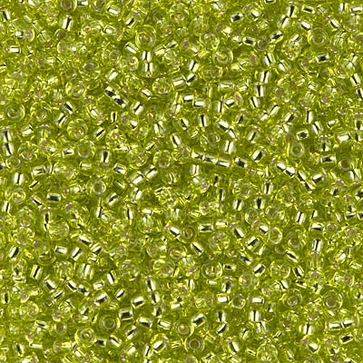 11-0014 - Lime Green Transparent/Silver Lined 10 grams